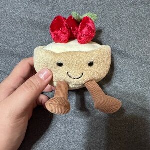 Jellycat Cream Tart with Red Berries